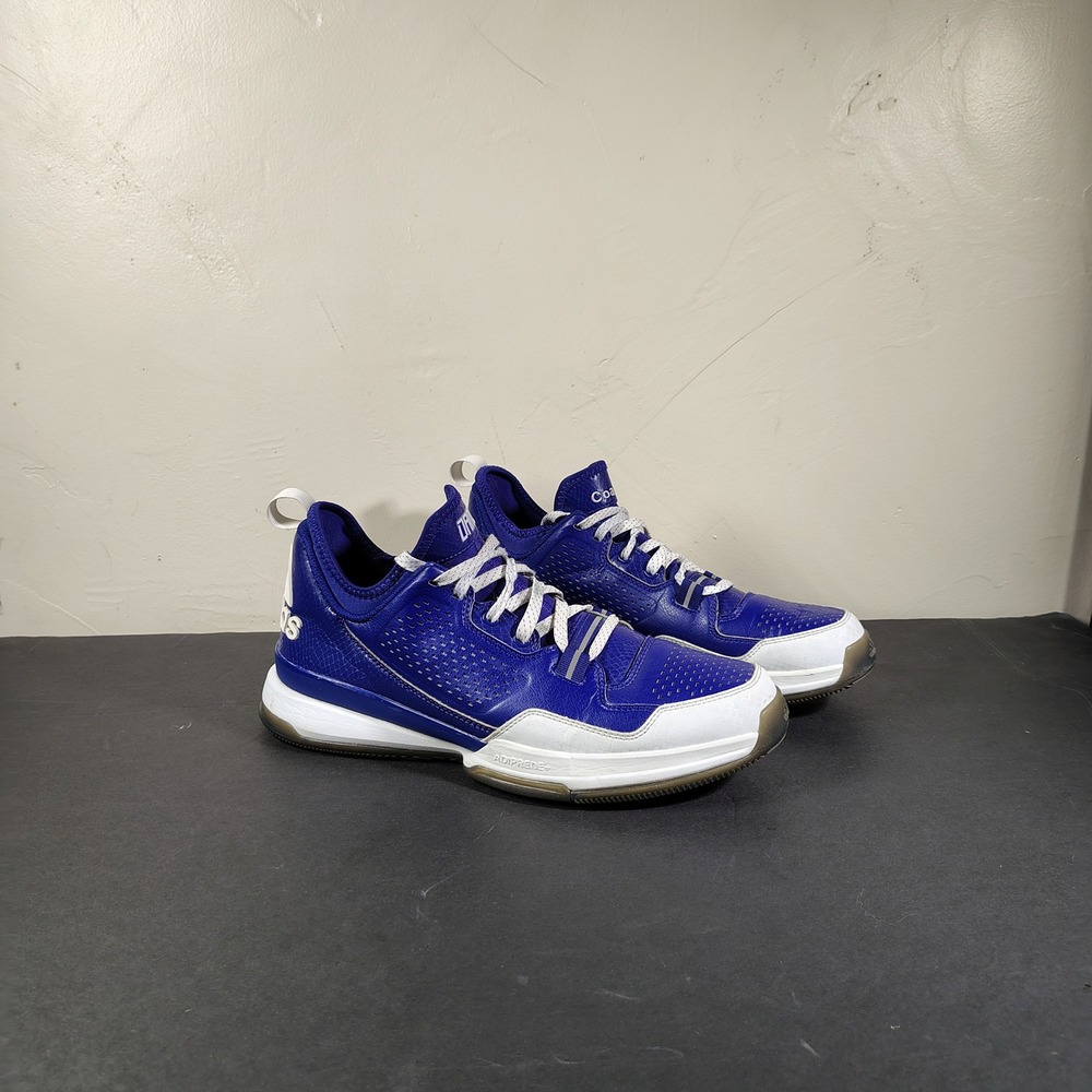 adidas mi D Lillard 1 Mens Size 12 Royal Blue White Dame Coach Basketball Shoes